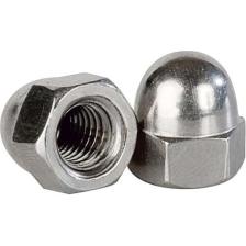 Norm Kör Somun Kaplamalı Metrik 6 mm Beyaz 10'lu Paket