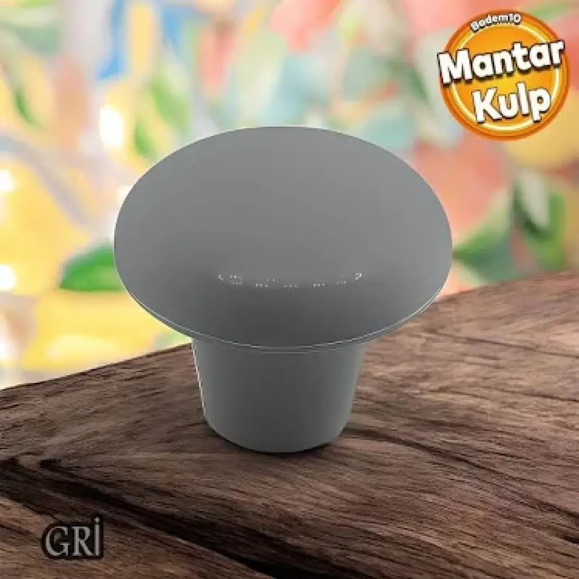 Sert Plastik Mantar Düğme Kulp Gri Dolap Mobilya Mutfak Dolabı Çekmece Kapak Kulpu Kulbu