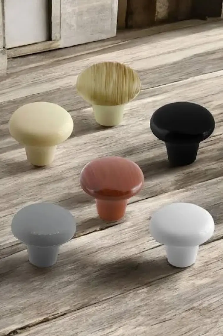 Sert Plastik Mantar Düğme Kulp Gri Dolap Mobilya Mutfak Dolabı Çekmece Kapak Kulpu Kulbu