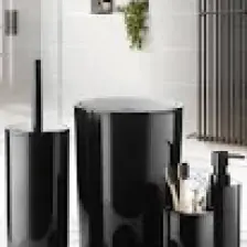 Flores Banyo Aksesuar Seti Siyah