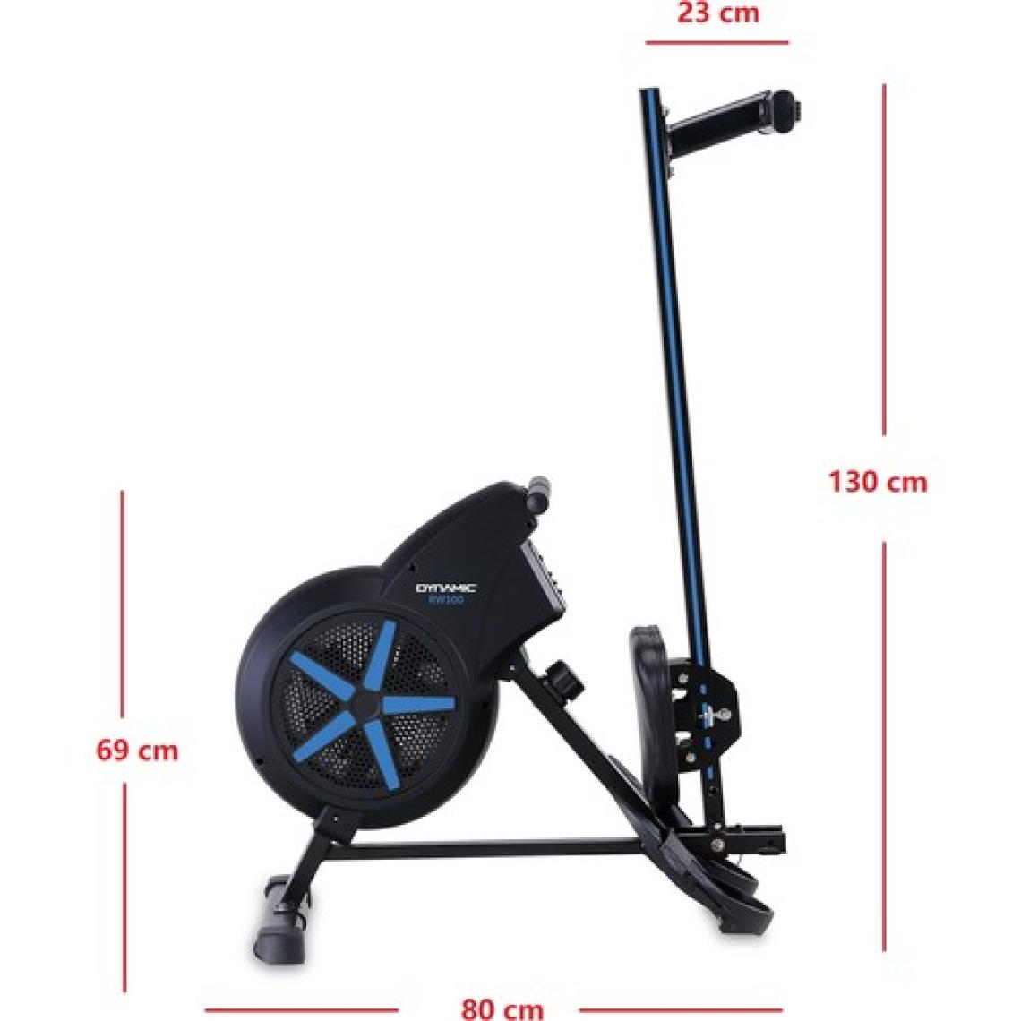 Dynamic RW100 Hava Dirençli Manyetik Kondisyon Küreği Sessiz Çalışır Katlanabilir