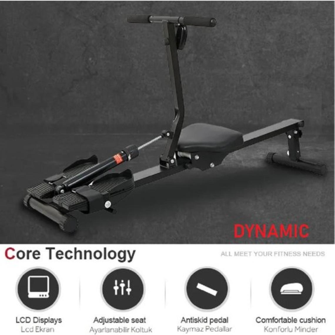 Dynamic RW600 Amortisörlü Tam Kondisyon Küreği Direnç Ayarlı