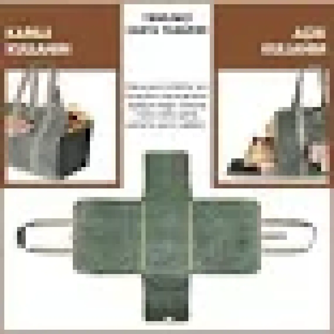 Haegs Fermuarlı Ağır Hizmet Çanta, 2in1 Waxed Kanvas, Şömine Odun Çantası,  Şömine Odunluk, Ağır Hizmet Tipi Taşıma Çantası Timsah Yeşili