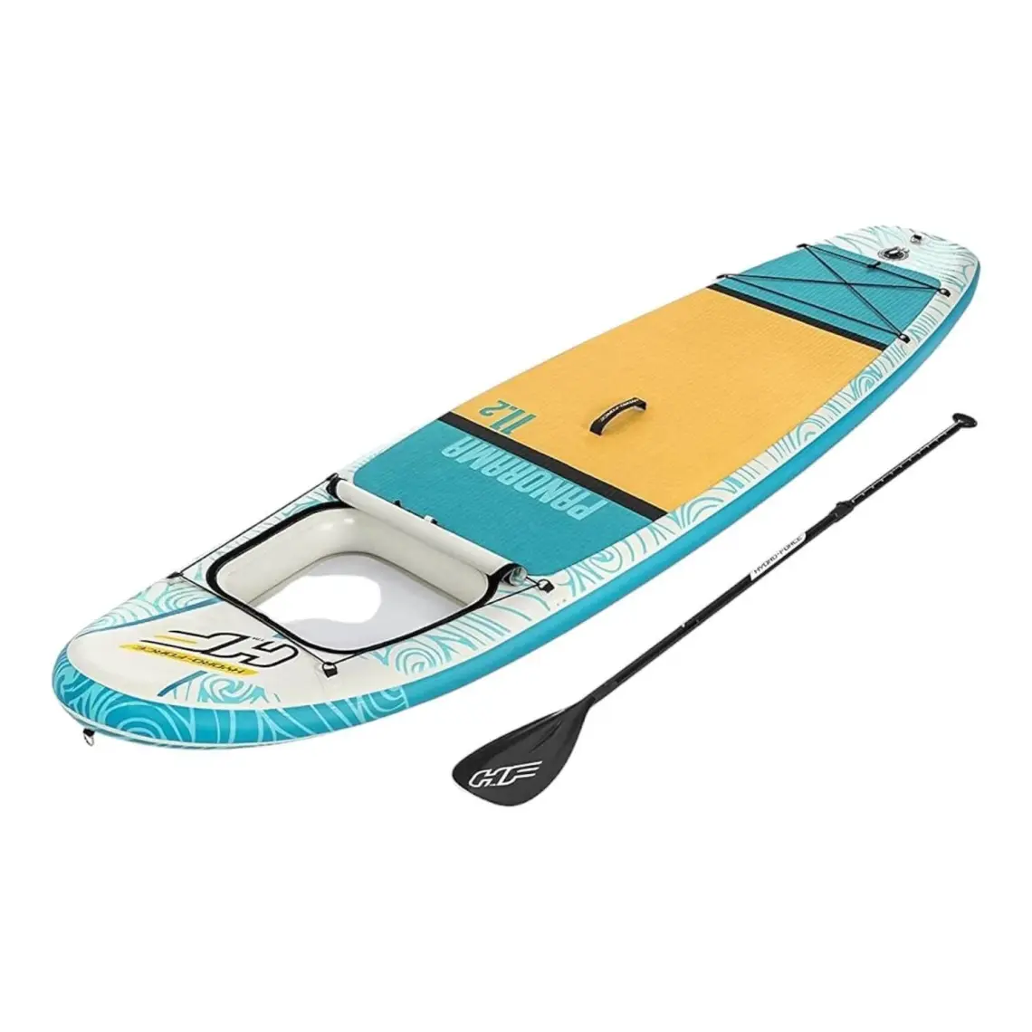 Bestway 65363 Şişme Kano Sörf Tahtası-Çantalı Set Kürek ve Pompa Dahil 340X89X15 cm