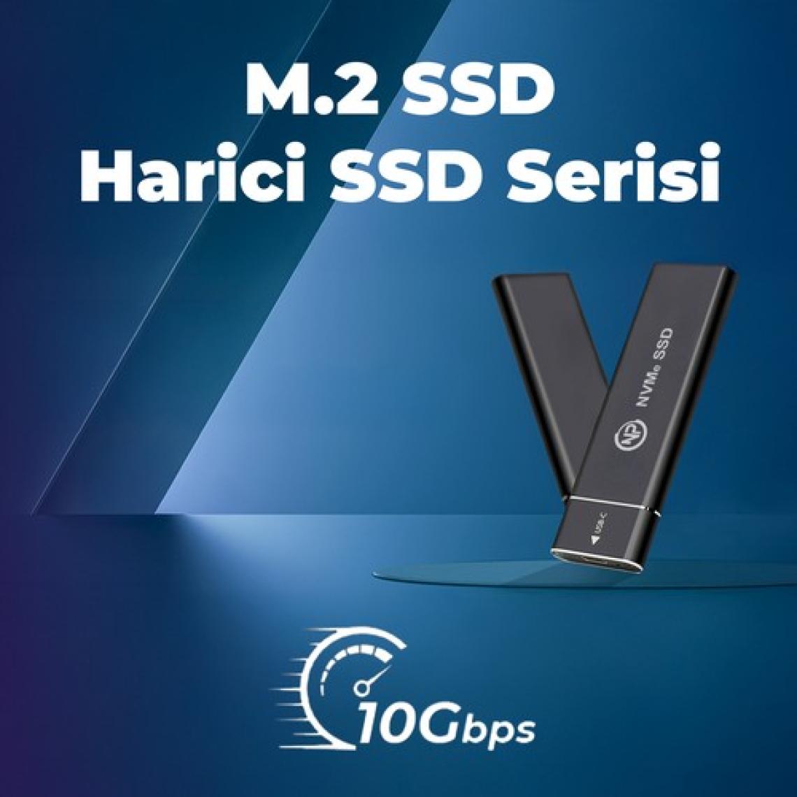 Npo DK02 Nvme M.2 900/1000MB/S 512GB Usb-A/type-C Kablolu Taşınabilir Harici SSD