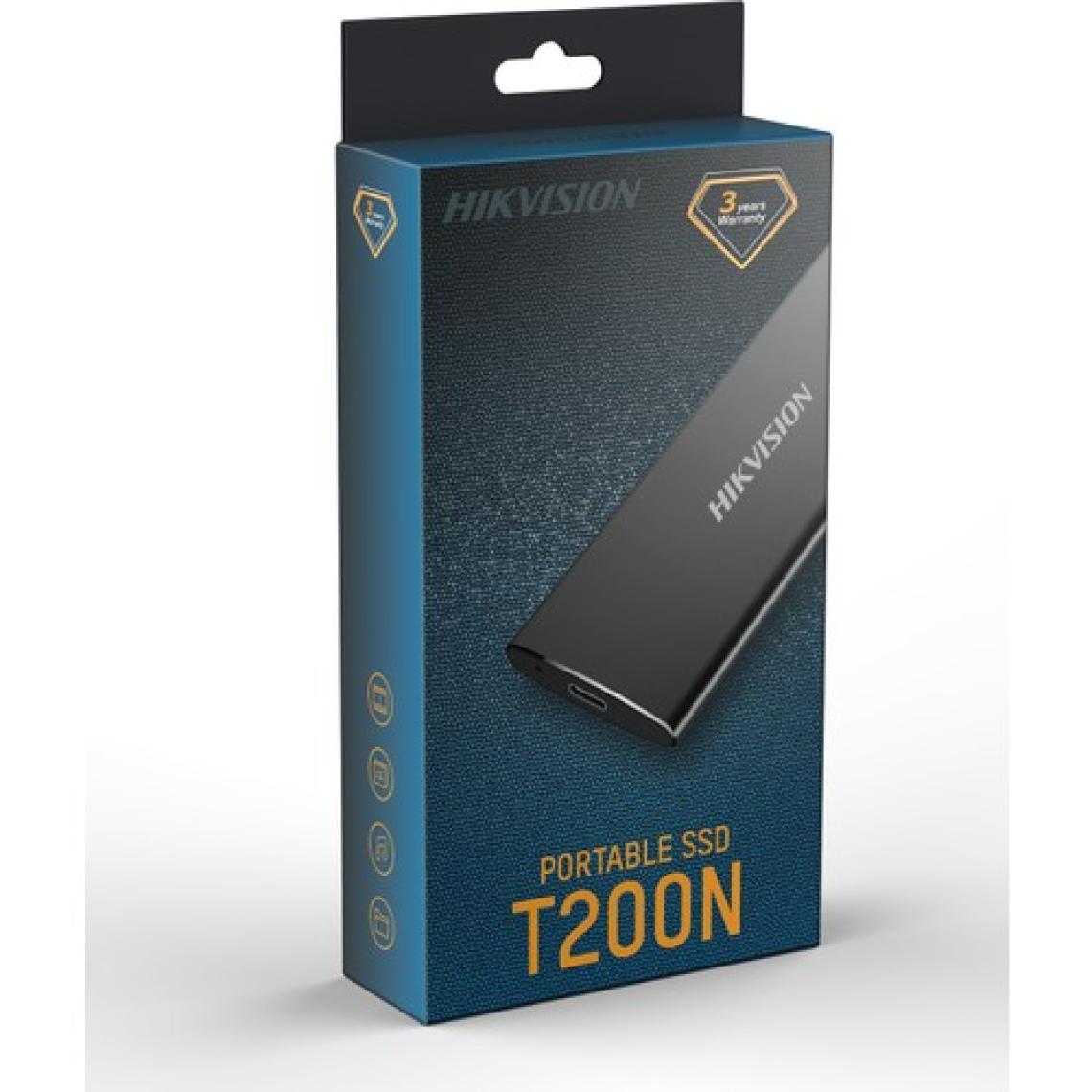Hikvision HS-ESSD-T200N 256GB 450MB-450MB/s Portable External Taşınabilir SSD