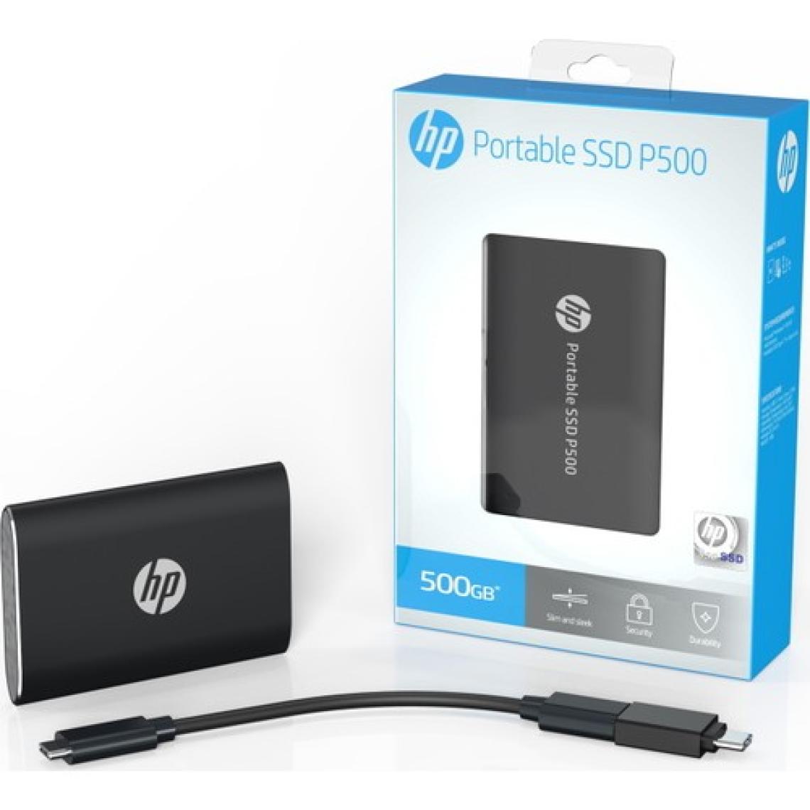 HP P500 250 GB 7NL52AA 2.5" SSD USB 3.0 Siyah Taşınabilir Disk