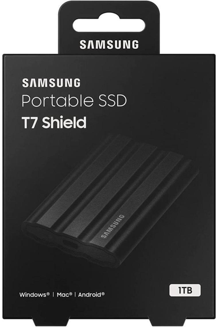 Samsung T7 Shield 1TB Mini USB 3.2 Siyah Taşınabilir SSD MU-PE1T0S/WW