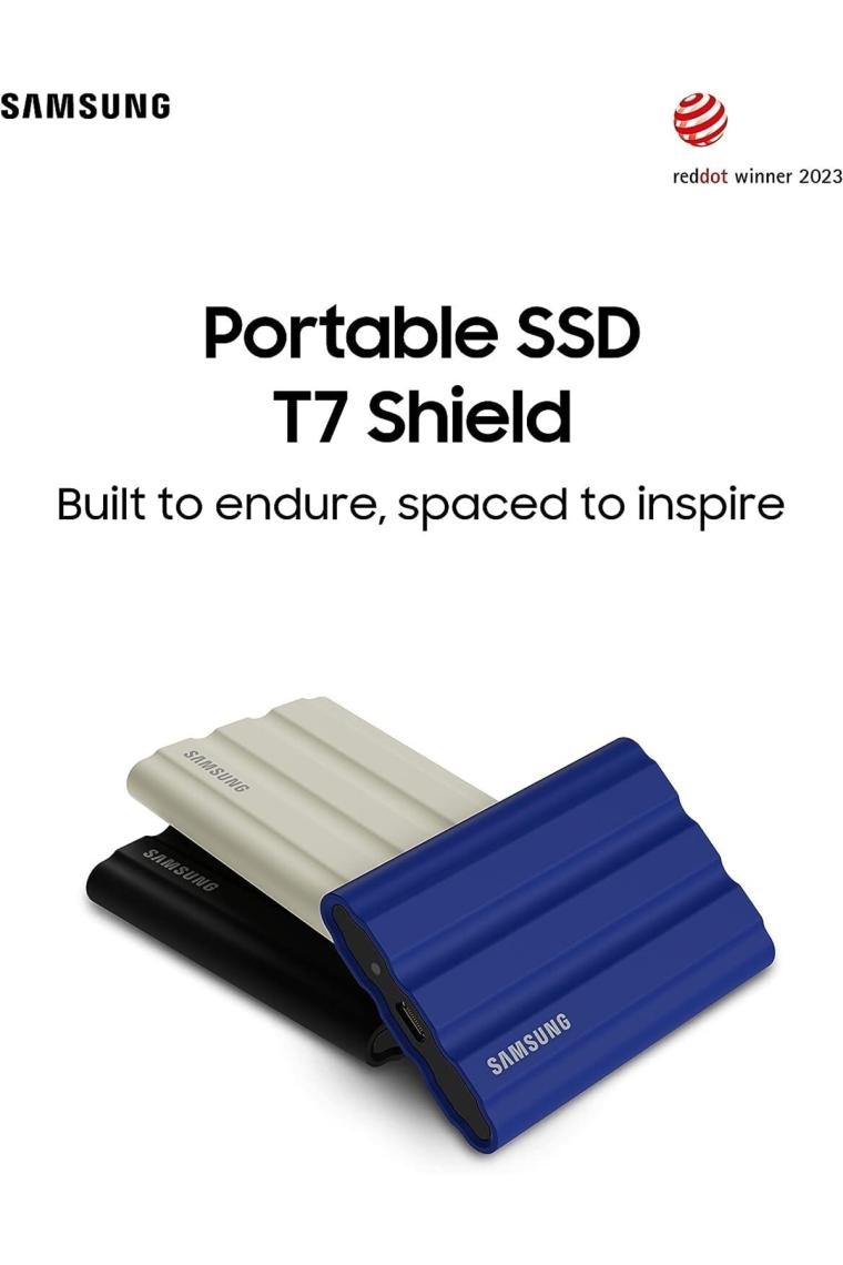 Samsung T7 Shield 1TB Mini USB 3.2 Mavi Taşınabilir SSD MU-PE1T0R/WW