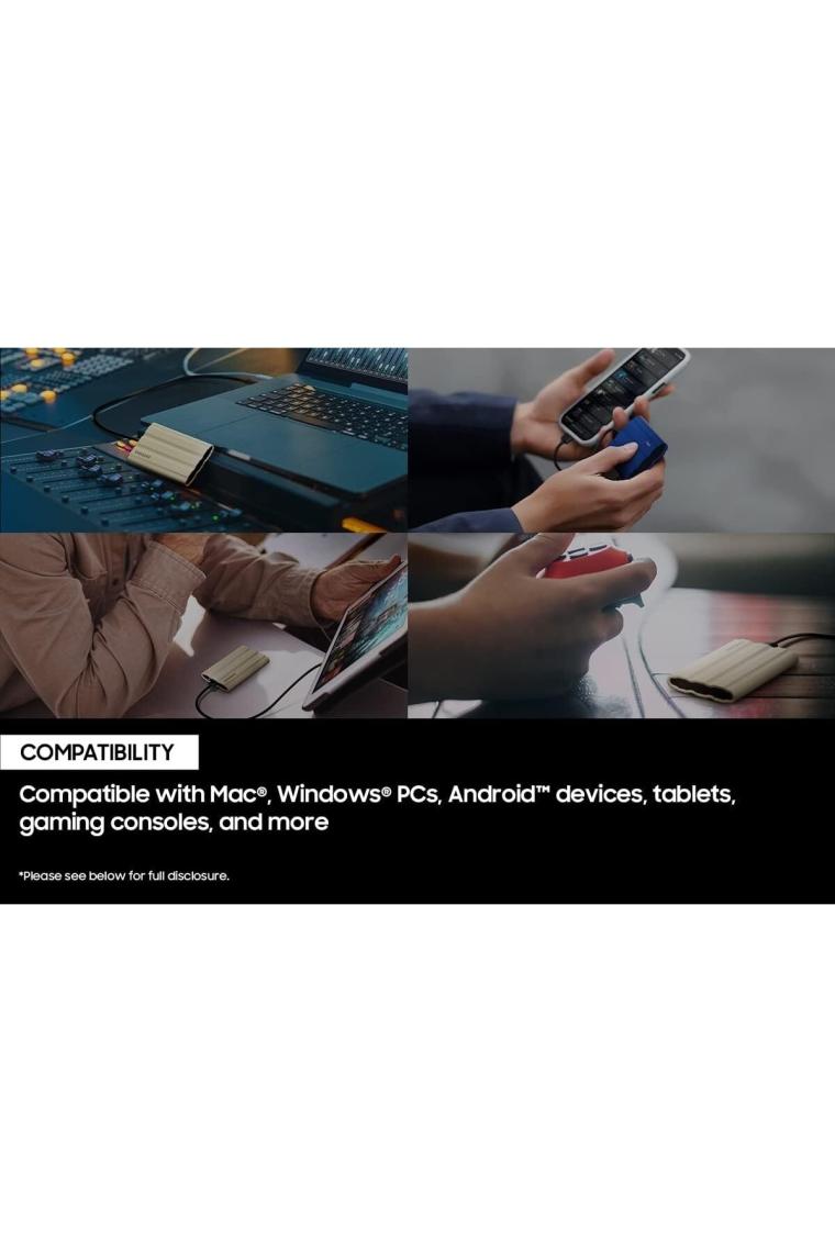 Samsung T7 Shield 1TB Mini USB 3.2 Mavi Taşınabilir SSD MU-PE1T0R/WW