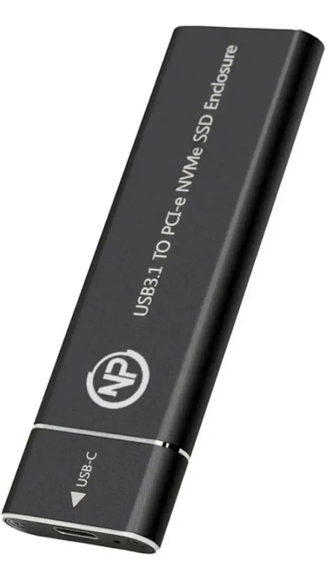 Npo DK02 Nvme M.2  Usb-A/type-C Kablolu Taşınabilir Harici SSD Için Boş Kutu
