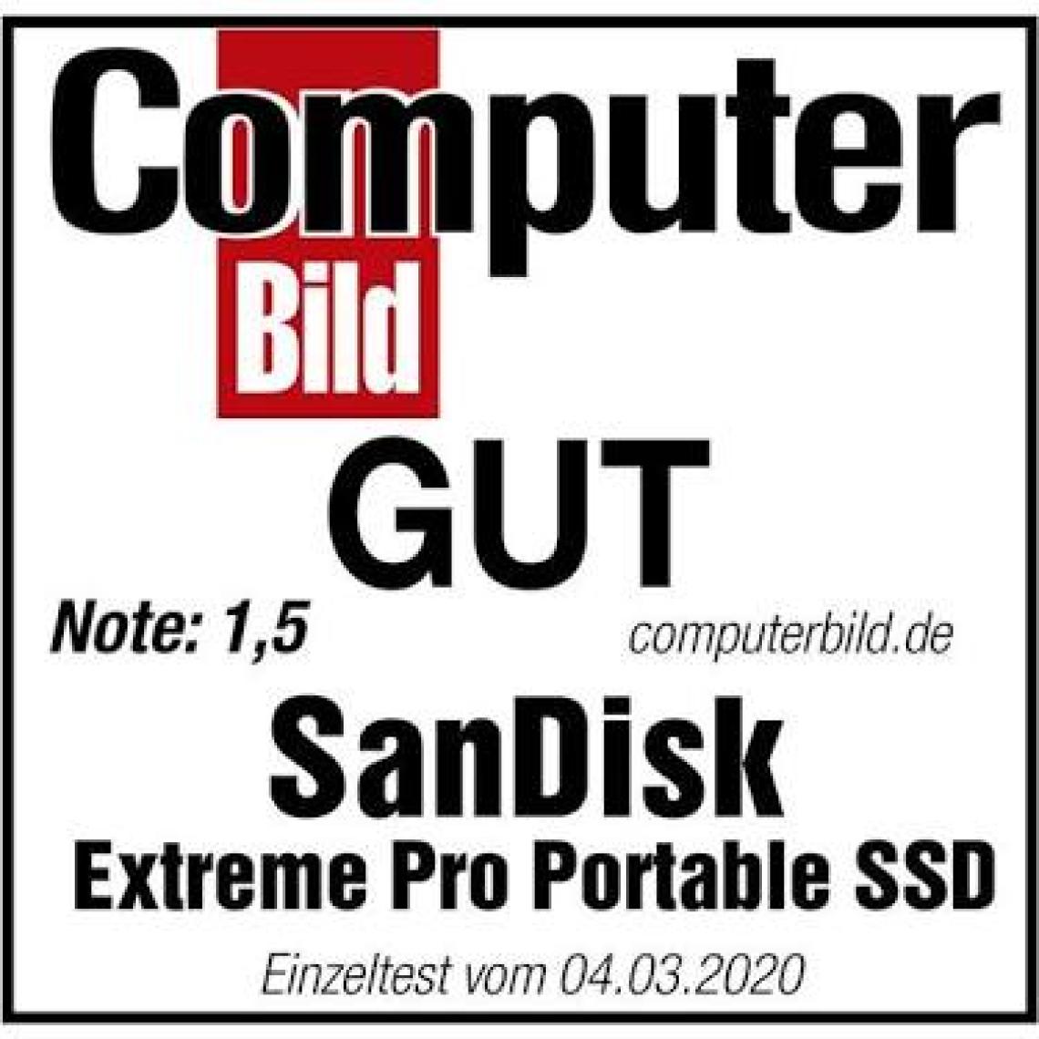 SanDisk Extreme Pro Portable 1TB 1050MB-1050MB/s 2.5" USB 3.1 Taşınabilir SSD SDSSDE80-1T00-G25