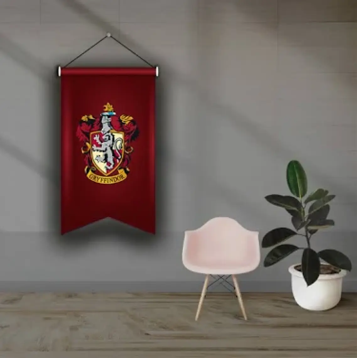 Sihir Dükkanı Lisanslı %100 Saten Kırlangıç Kesim Büyük Flama Model : Gryffindor 50X75CM