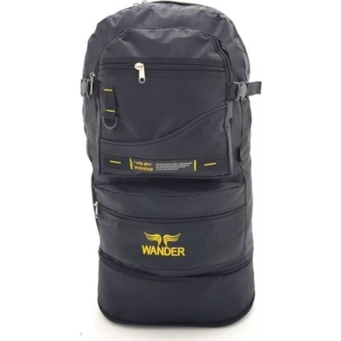 Wander Körüklü Dağcı Siyah Sırt Çantası 65 Litre Kapasiteli - Kamp Dağcı Çantası