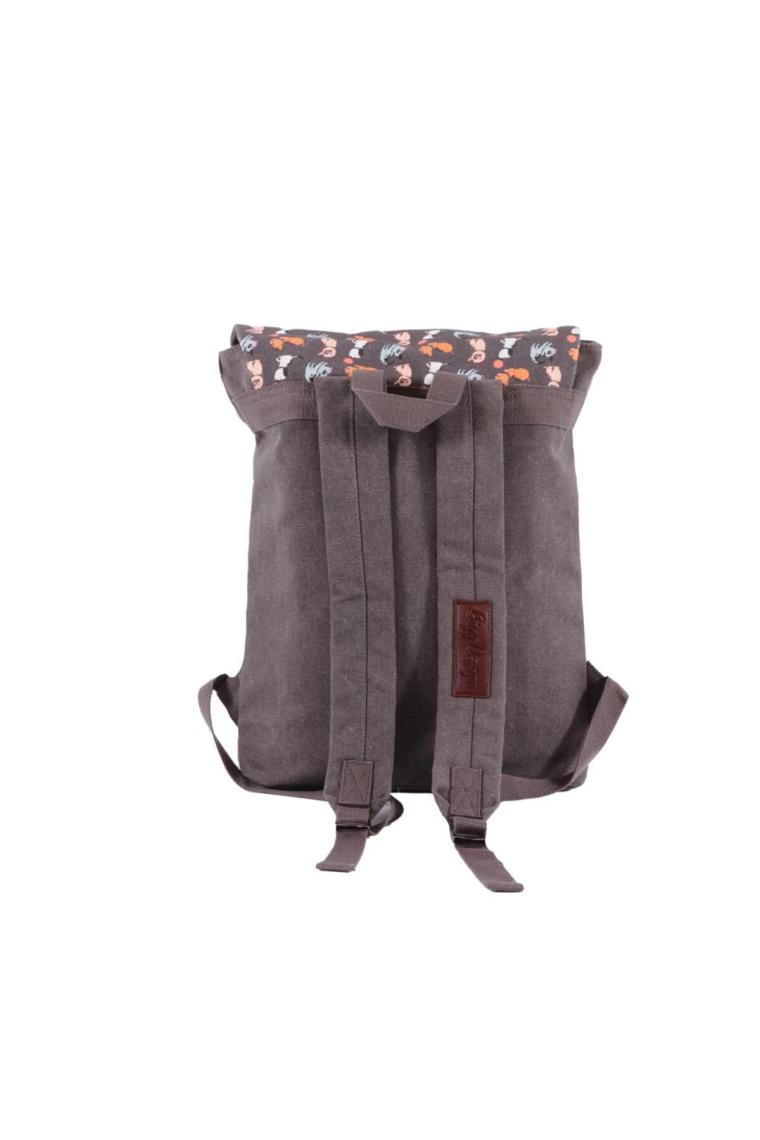 Dogs Vintage Laptop Sırt Çantası Gri