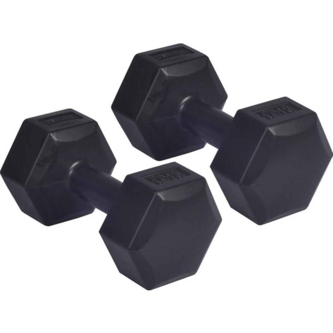 Busso Köşeli Plastik Dambıl Set (Kutuda Çift) 2X3KG