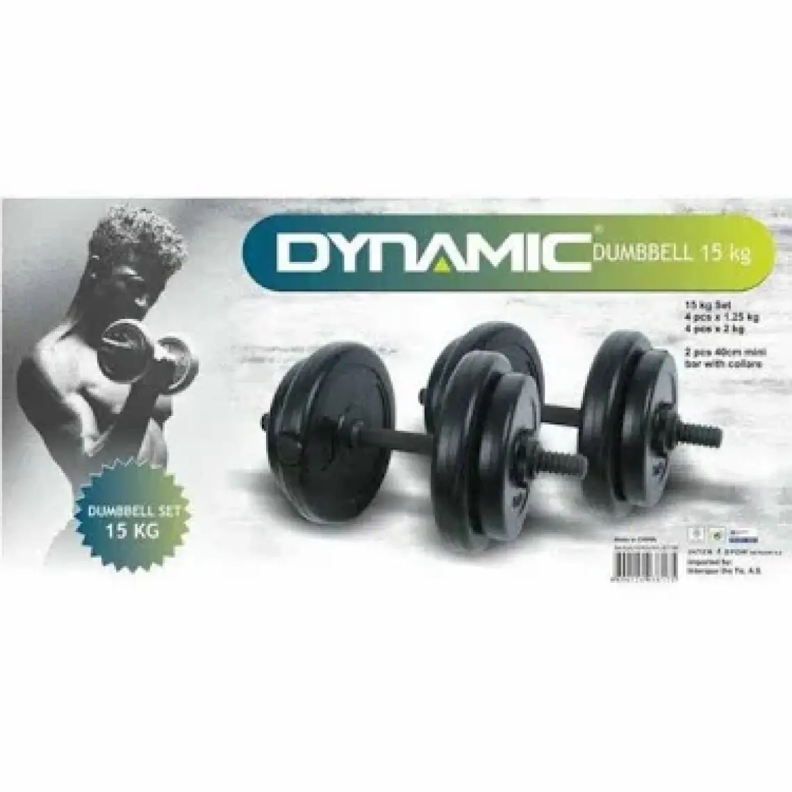 Dynamıc Vınyl Unisex Siyah Dumbbell Set 15 Kg 1DYASVINYLSET-KAR-15LG