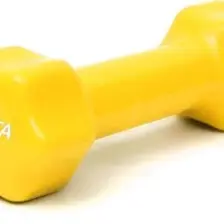 Delta 0,5 Kg x 1 Adet Deluxe Pvc Kaplama Sarı Demir Dambıl