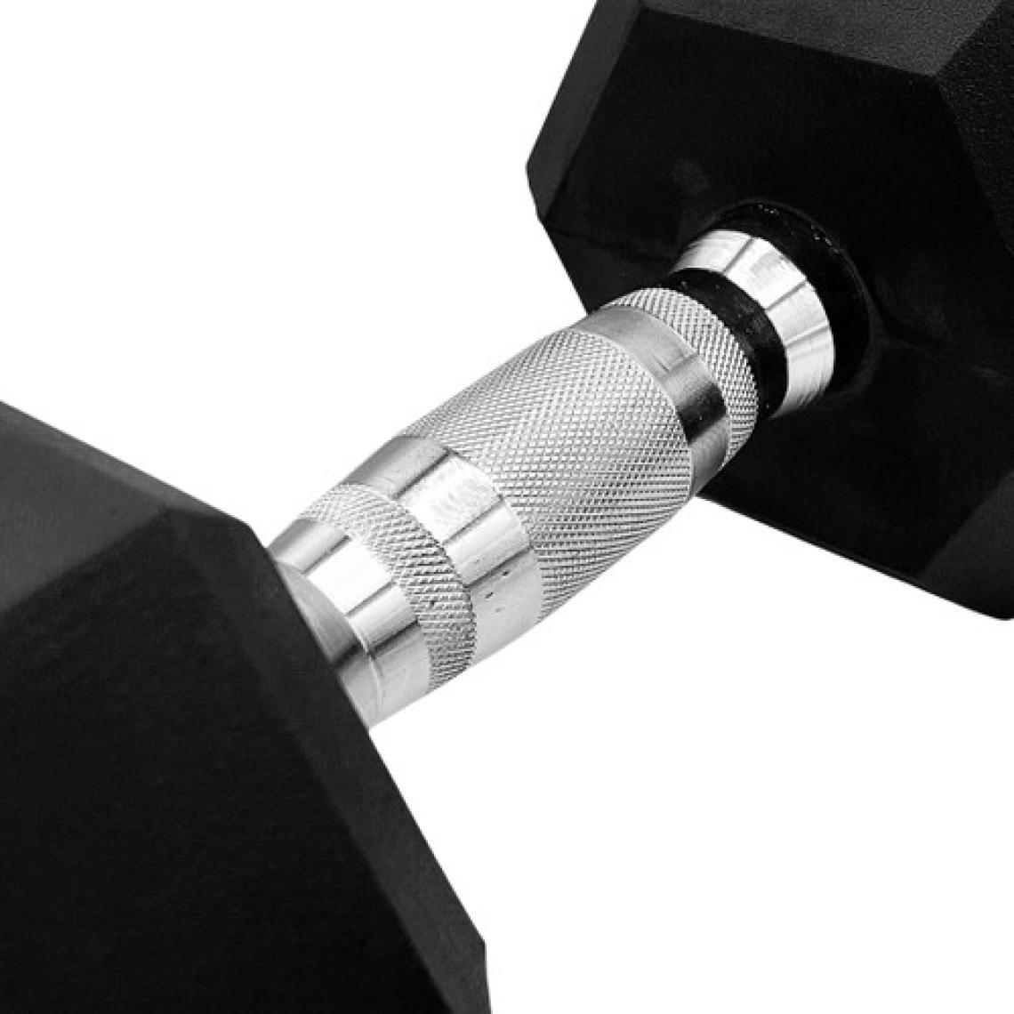 Rebuwo Hex Dambıl Kauçuk Altıgen Dambıl Hex Dumbbell  1 Adet