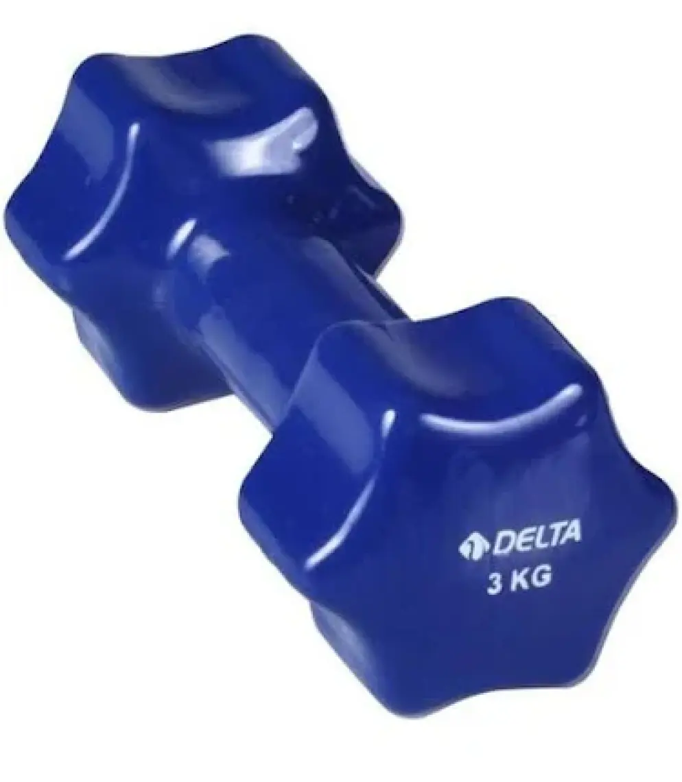 Delta 3 Kg x 1 Adet Deluxe Pvc Kaplama Lacivert Demir Dambıl