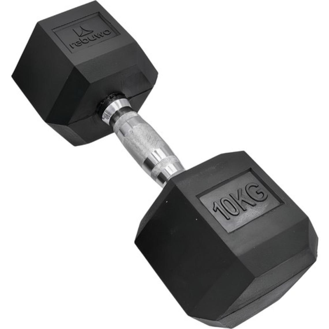 Rebuwo Hex Dambıl Kauçuk Altıgen Dambıl Hex Dumbbell  1 Adet