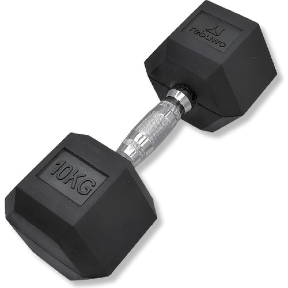 Rebuwo Hex Dambıl Kauçuk Altıgen Dambıl Hex Dumbbell  1 Adet