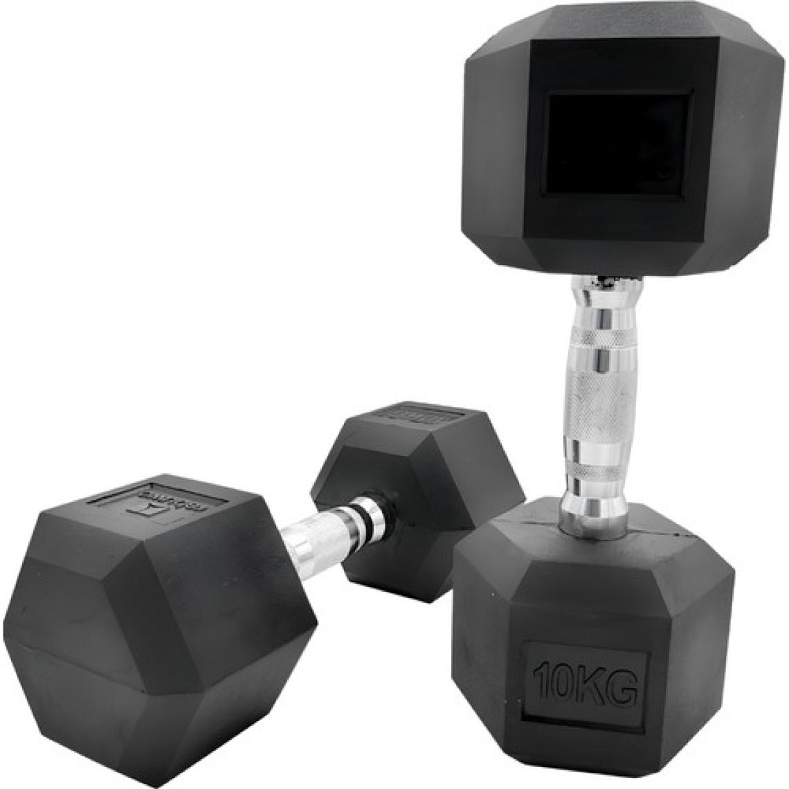 Rebuwo Hex Dambıl Kauçuk Altıgen Dambıl Hex Dumbbell  1 Adet