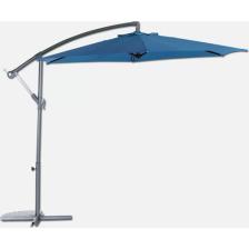 Evinizin Atölyesi Mavi Bahçe Şemsiyesi,3 mt Ampül Şemsiye, Makaralı Bahçe Şemsiyesi, Balkon Şemsiyesi