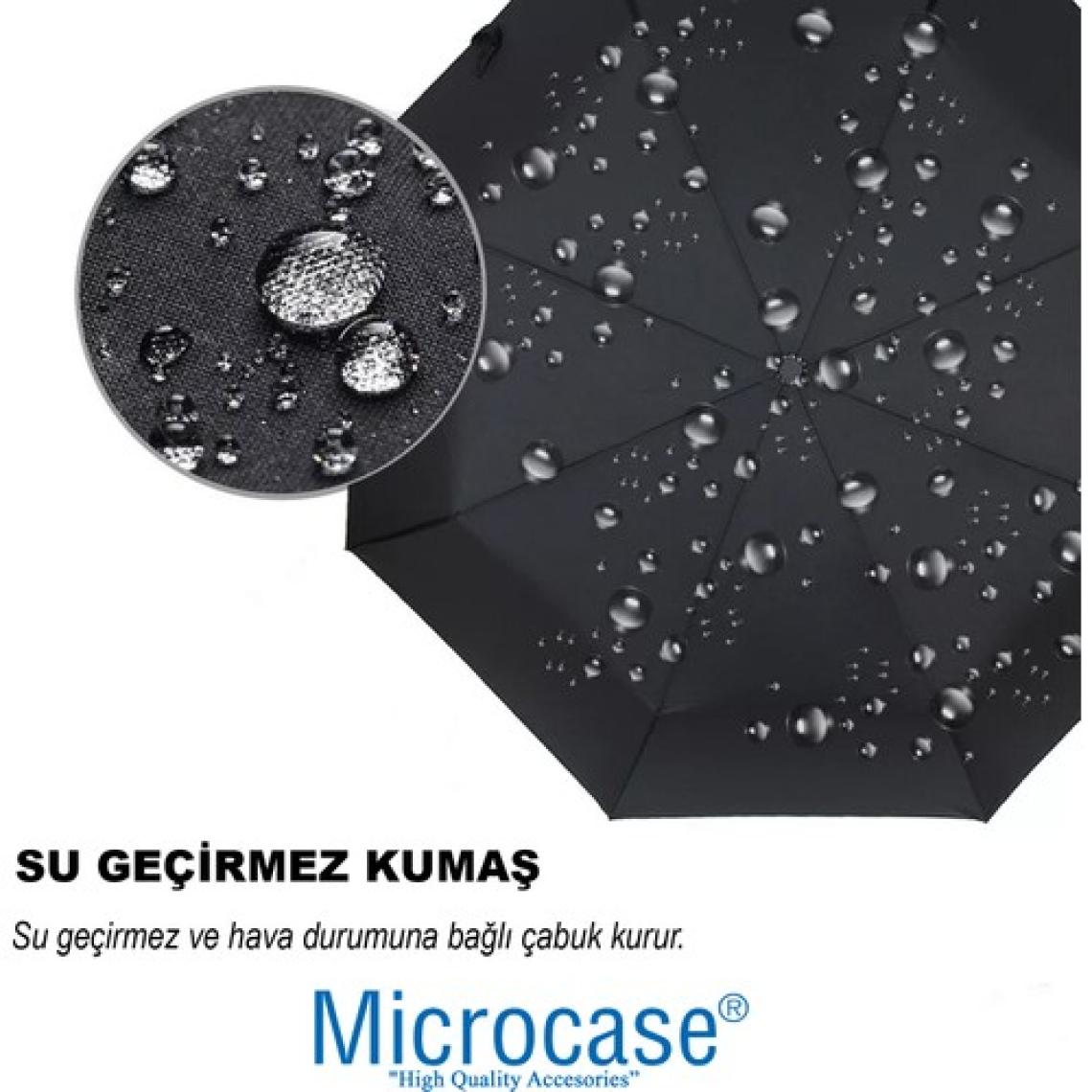 Microcase Unisex Otomatik 16 Telli Rüzgar Korumalı Rüzgarda Kırılmayan Su Geçirmez Dayanıklı Baston Şemsiye AL4664