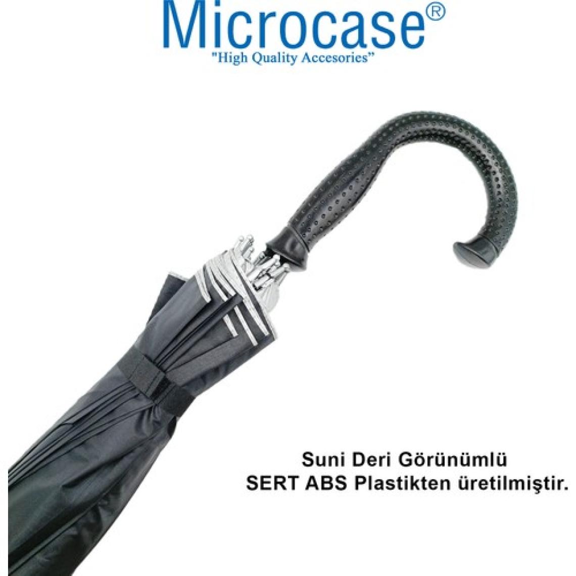 Microcase Unisex Otomatik 16 Telli Rüzgar Korumalı Rüzgarda Kırılmayan Su Geçirmez Dayanıklı Baston Şemsiye AL4664