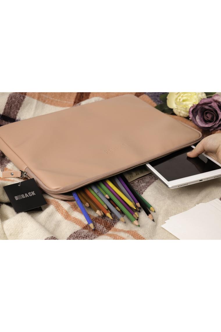 Bback Düz Laptop Çantası Pudra