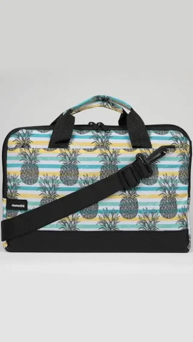 Moserini 13'' - 13.3'' Taban Korumalı, Omuz Askılı Desenli Macbook Air-Pro Laptop Çantası - Tropikal