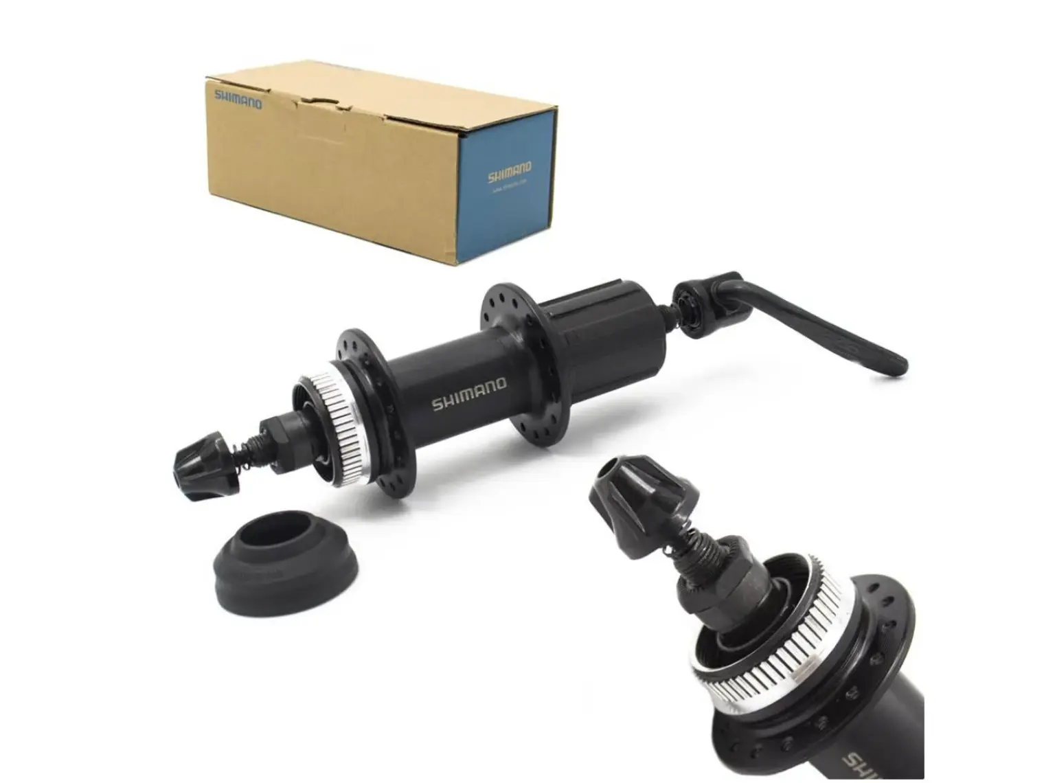 SHIMANO FH-QC300 Arka Göbek, 32 Delik, Center Lock, Kaset Ruble, 8/9/10/11 Vites
