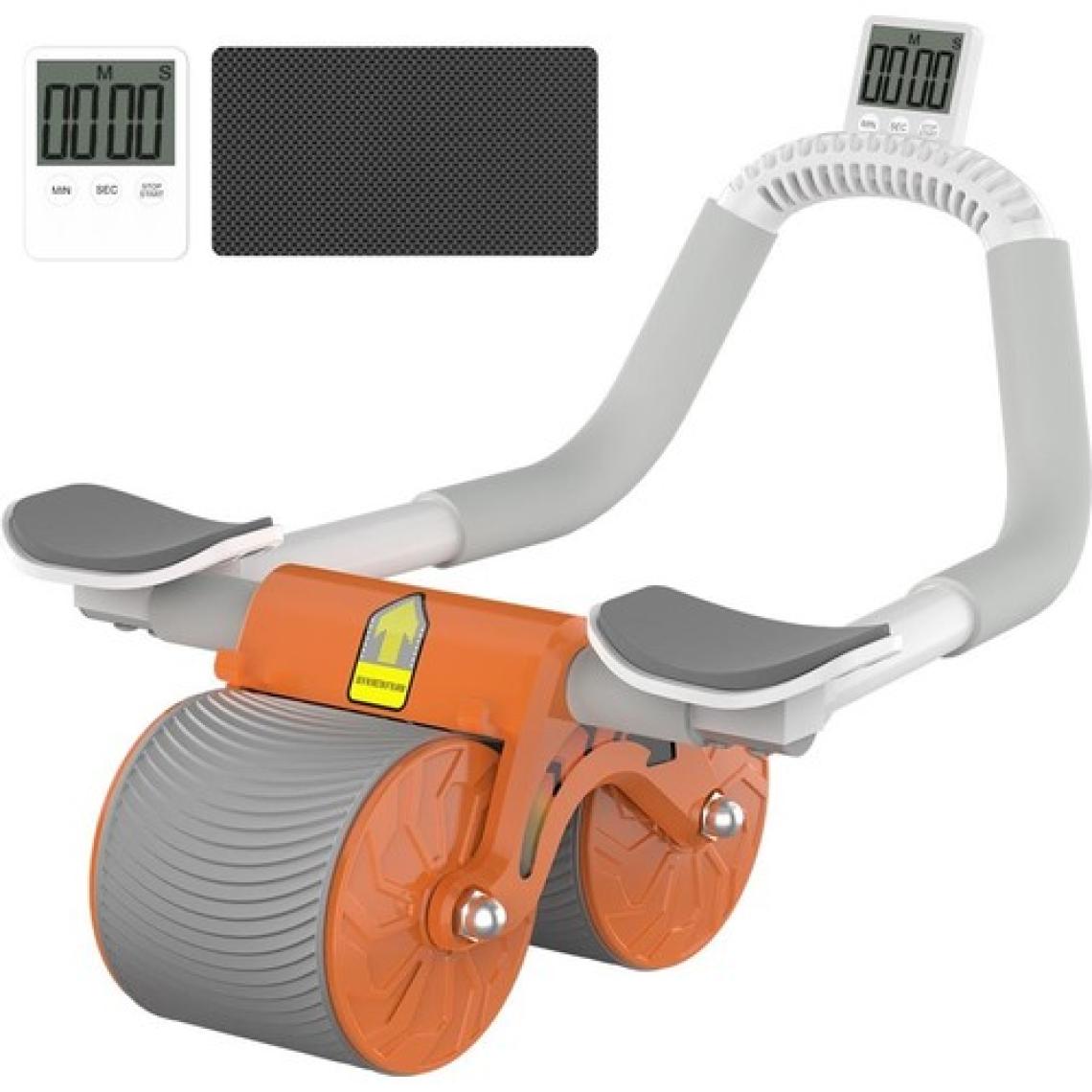 Avessa Relife Ab-06 Ab Roller Dirsek Destekli Karın Çalıştırıcı, Otomatik Geri Tepme Özellikli, Diz Matlı Karın Kası Çalıştırıcı, Erkekler ve Kadınlar Için, Karın Kası Antrenmanı, Çift Tekerlekli