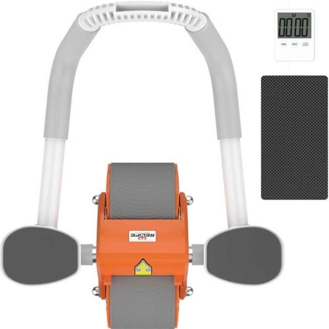 Avessa Relife Ab-06 Ab Roller Dirsek Destekli Karın Çalıştırıcı, Otomatik Geri Tepme Özellikli, Diz Matlı Karın Kası Çalıştırıcı, Erkekler ve Kadınlar Için, Karın Kası Antrenmanı, Çift Tekerlekli