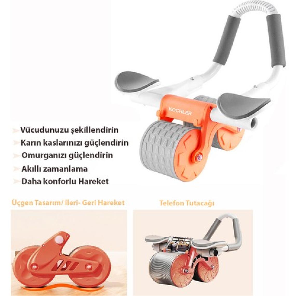 Kochler Çek Bırak - Dirsek Destekli Mekik Aleti - Karın Egzersiz Aleti