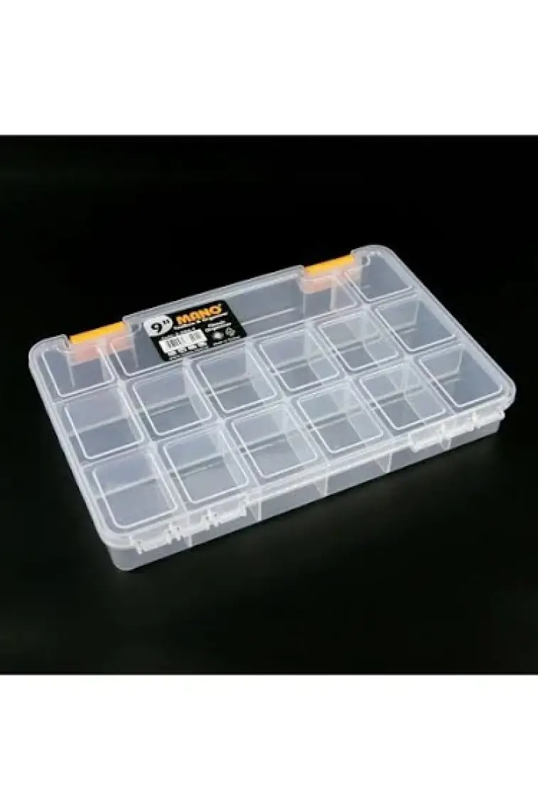 Mano Ş-ORG-9 Şeffaf Malzeme Kutusu Organizer 9"
