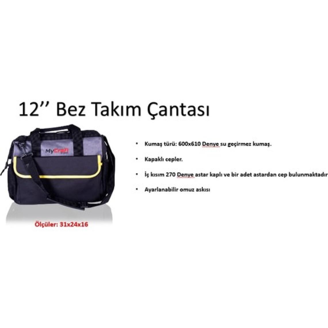Mycraft 12" Bez Takım Çantası