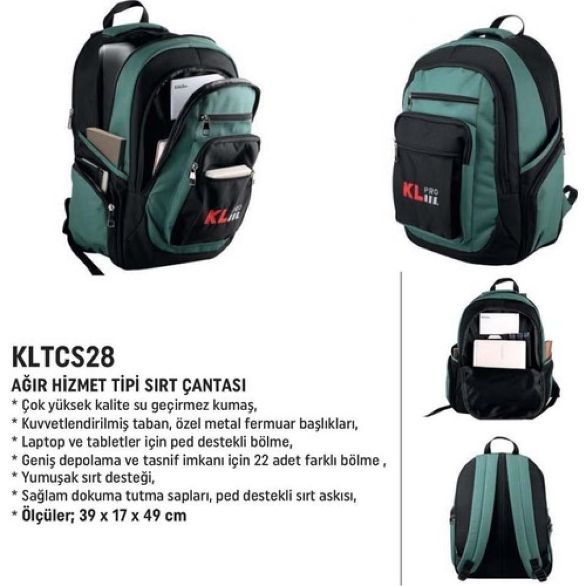 KL Pro  KLTCS28 Ağır Hizmet Tipi Sırt Çantası