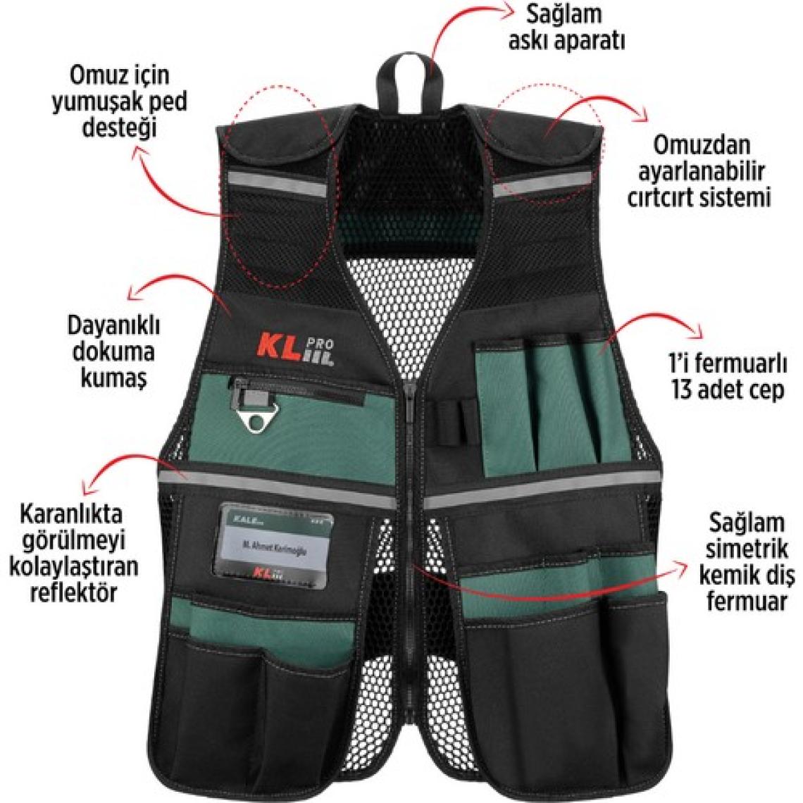 Klpro KLTCY01 Profesyonel Alet Yeleği