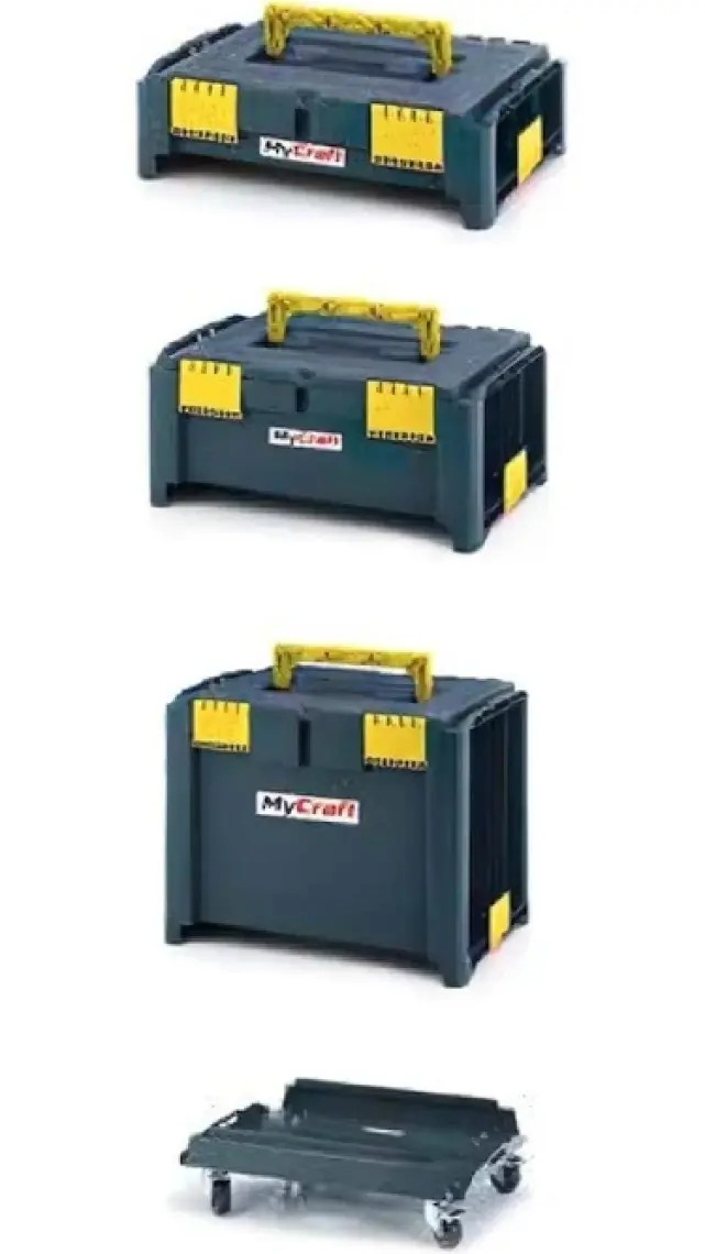 Mycraft My Craft Md-Set Tekerlekli 3 Katlı Takım Çanta Seti