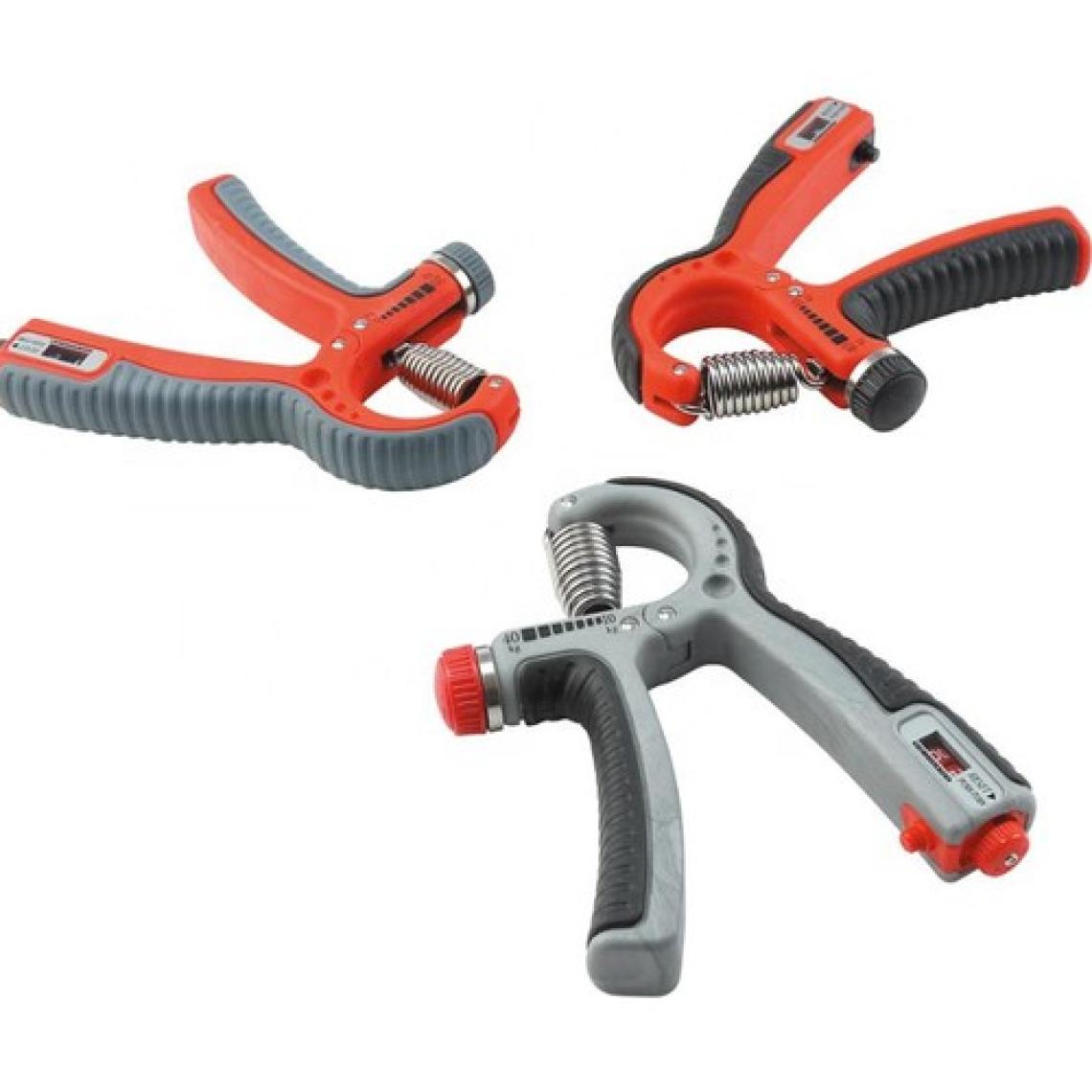 Sertlik Ayarlanabilir 5-60KG Direnç Sayaçlı El Egzersiz Yayı Kırmızı