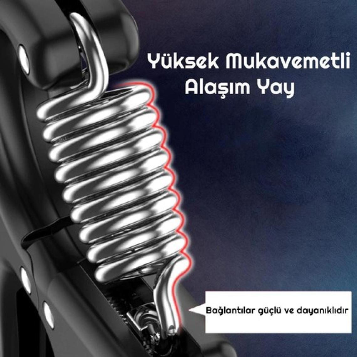 Sertlik Ayarlanabilir 5-60KG Direnç Sayaçlı El Egzersiz Yayı Kırmızı