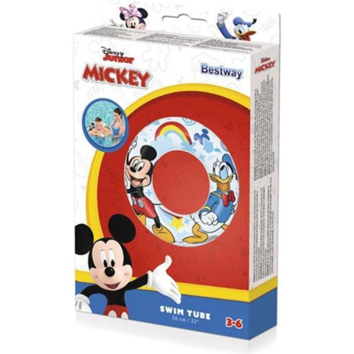 Bestway Mickey Desenli 56 cm Simit, Çocuk Deniz Simidi - Mavi Su Dünyası