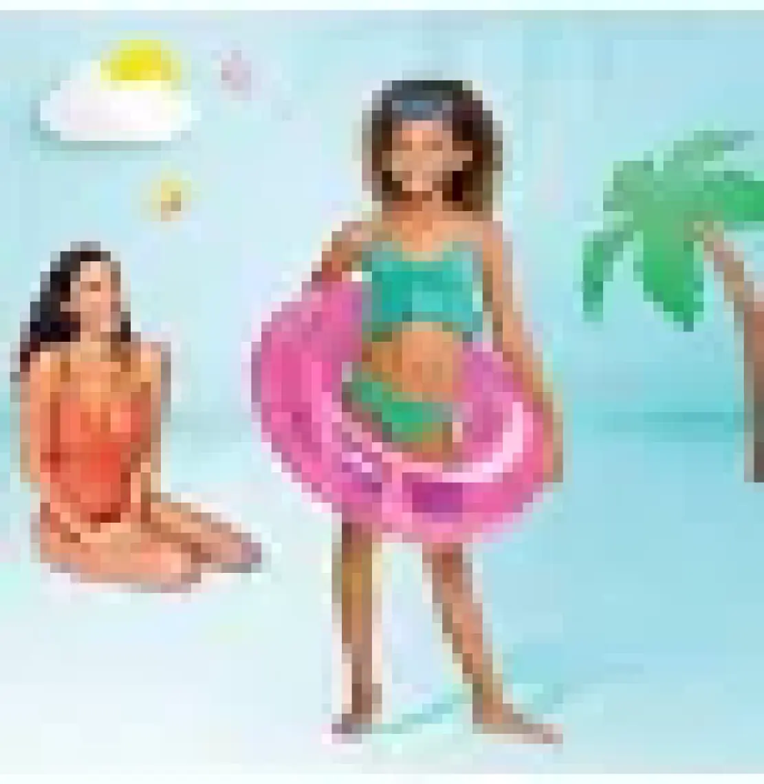 Intex 59260 Şeffaf Renkli Simit 76 cm