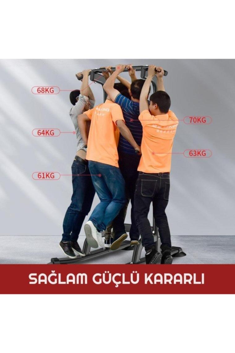 Exeo Güç Kulesi Şınav Barfiks Mekik Egzersiz Istasyonu
