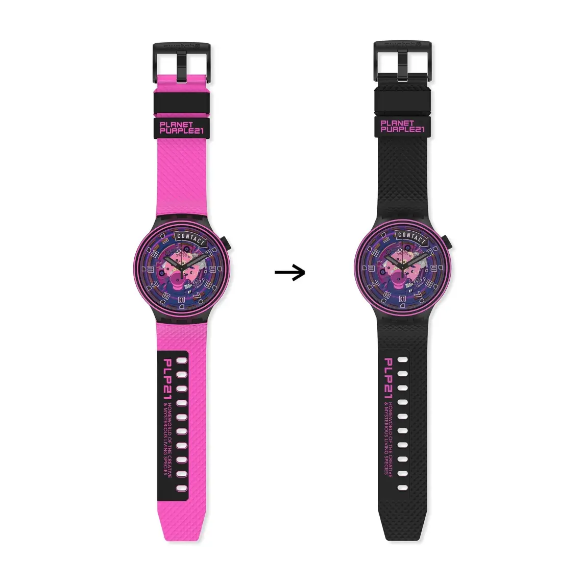 Swatch SB01B126 Touchdown Unisex Kol Saati