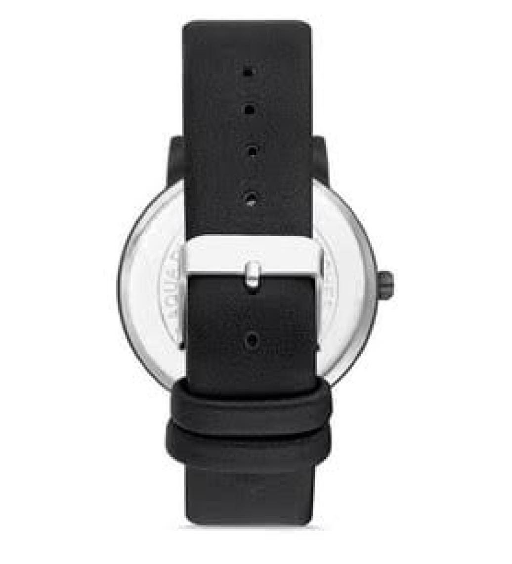 Aqua Di Polo 1987 Unisex Siyah Deri Kordonlu Analog Kol Saati APWA028600