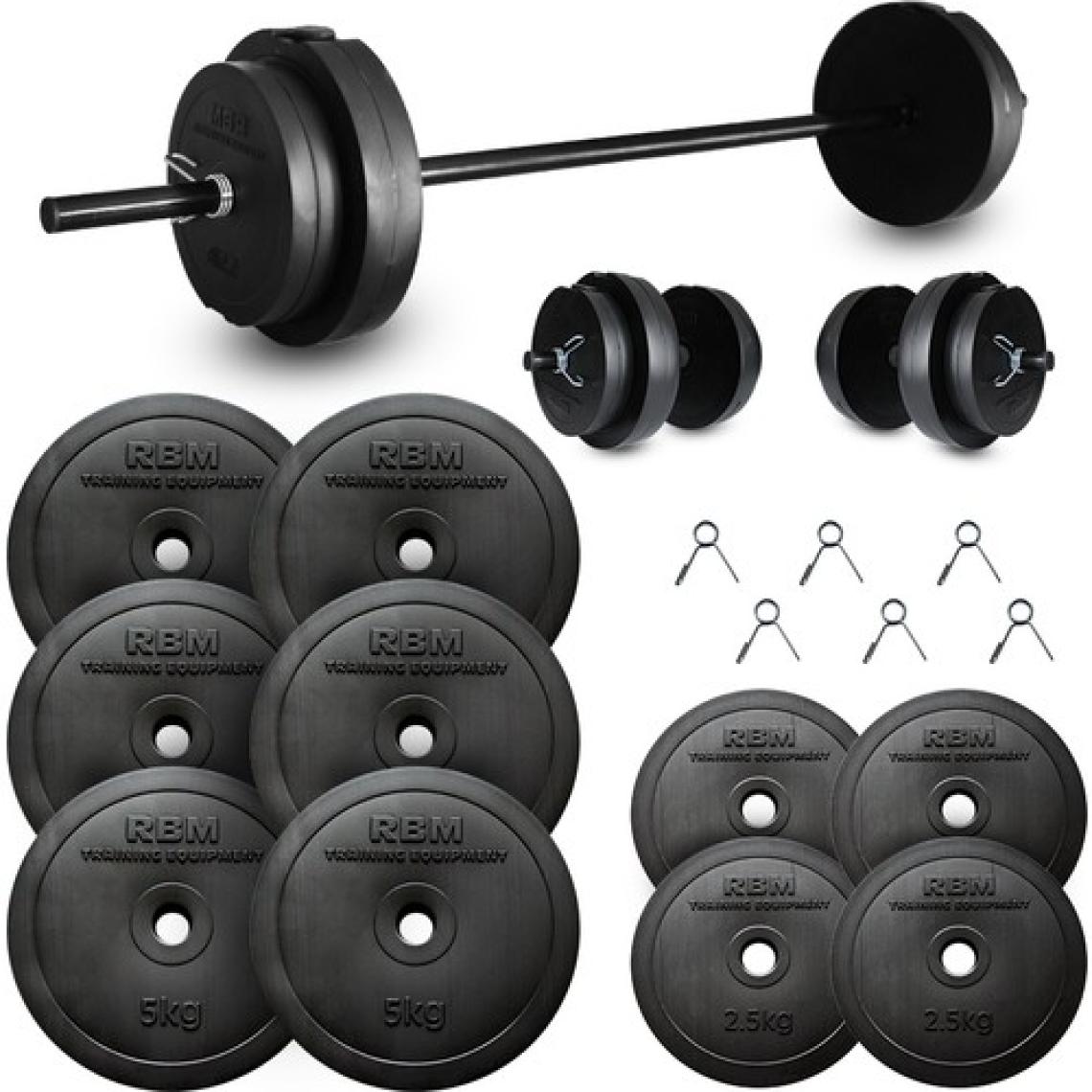 Aydın Sport 45 Kg 150 Cm Uzun Bar Dambıl Seti, Halter Seti Ve Fitness Ağırlık Seti