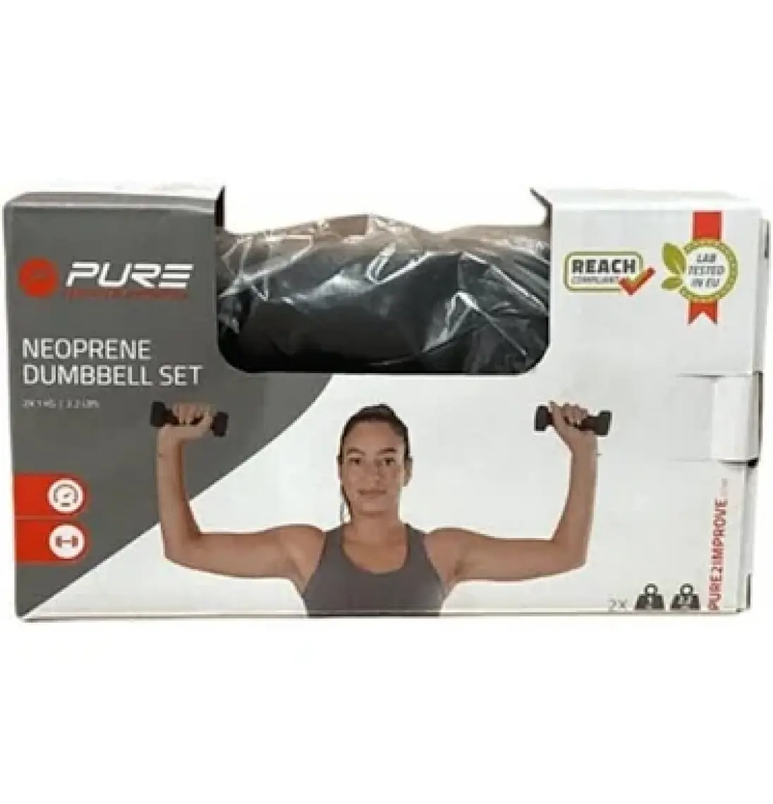Pure P2I201390 2x1 kg Neopren Dambıl